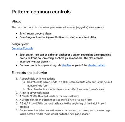 WGU acceptance criteria document showing pattern relationships